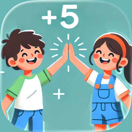 Glaus app icon: two children giving each other a high five.